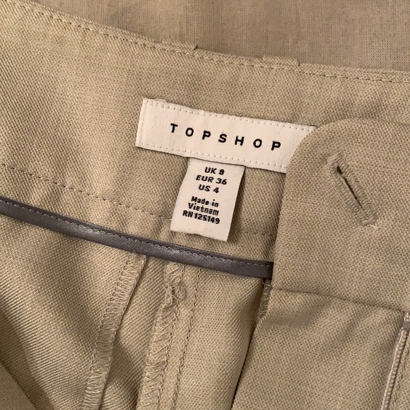 Topshop marl trousers beige - Picture 2 of 3